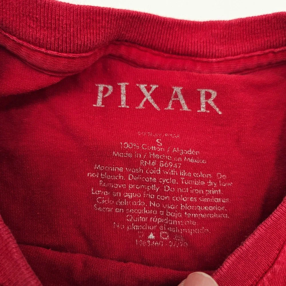 Disney Pixar Finding Dory Just Keep Swimming Graphic T Shirt Red‎ Size S - Picture 3 of 6